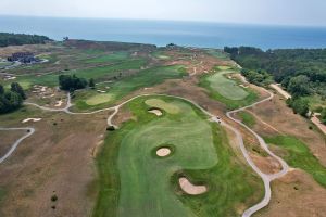 Arcadia Bluffs (Bluffs) 3rd Approach Aerial